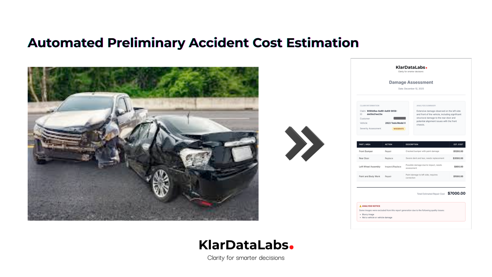 Automated Preliminary Accident Cost Estimation